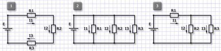 Соединение элементов в электрической цепи
